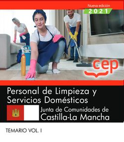 Personal de limpieza y servicios domésticos. Junta de Comunidades de Castilla-La Mancha. Temario Vol. I