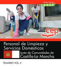 Personal de limpieza y servicios domésticos. Junta de Comunidades de Castilla-La Mancha. Temario Vol. II