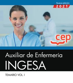 Auxiliar de Enfermería. INGESA. Temario. Vol.I