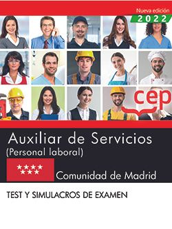 Auxiliar de Servicios (Personal Laboral). Comunidad de Madrid. Test y Simulacros de examen