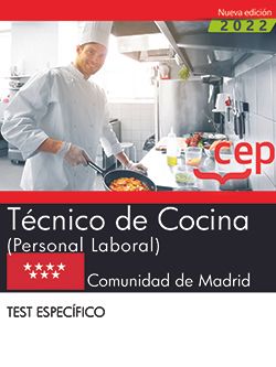 Técnico de Cocina (Personal Laboral). Comunidad de Madrid. Test específico