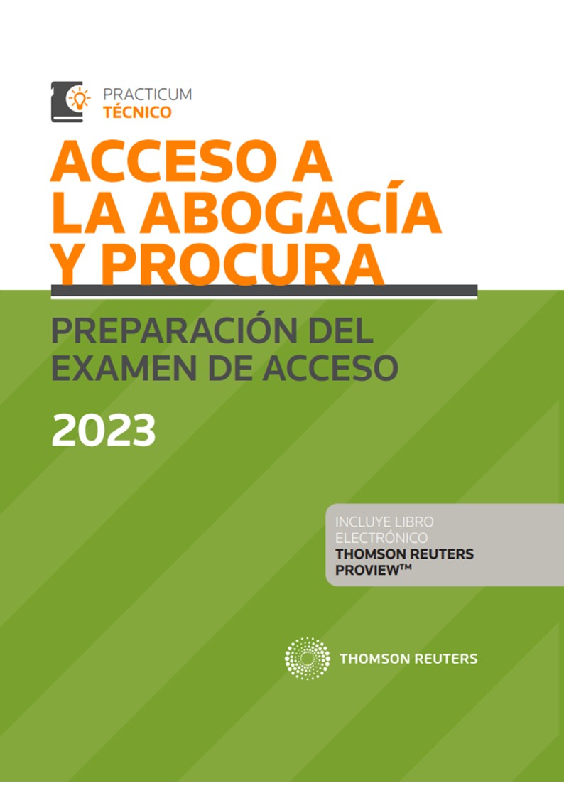 Acceso a la Abogacía y Procura. Preparación del examen de acceso 2023 (Papel + e-book)
