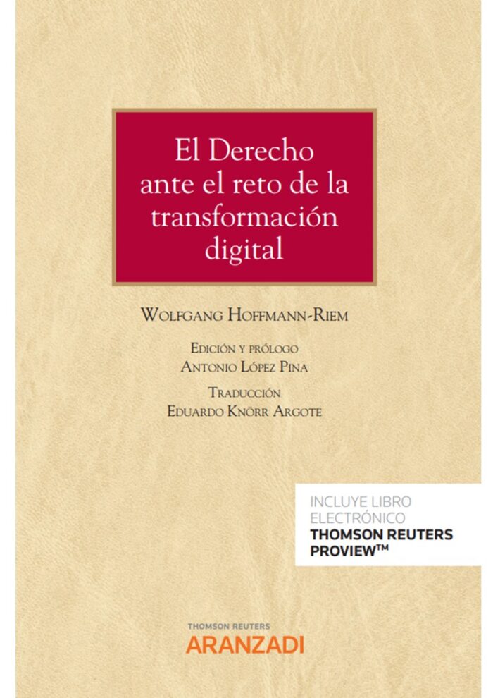 El Derecho ante el Reto de la Transformación digital (Papel + e-book)